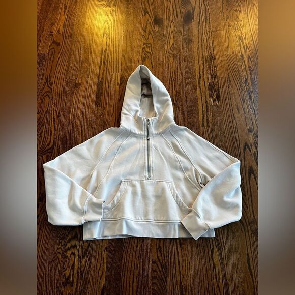 Lululemon Scuba Oversized Half-Zip Hoodie size M/L Colour Bone - Picture 9 of 9